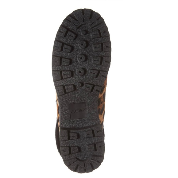 J.CREW Leopard Fur Calf Hair Nordic Hiking Boot - Picture 4 of 6